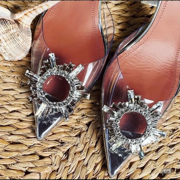 Transparent clear heels size 5.5-10 available. - Picture 2 of 4